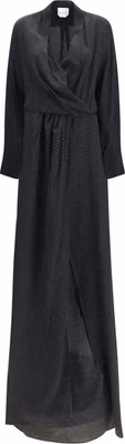 Black Silk Long Dress
