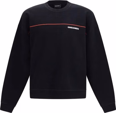 Black Cotton Sweatshirt