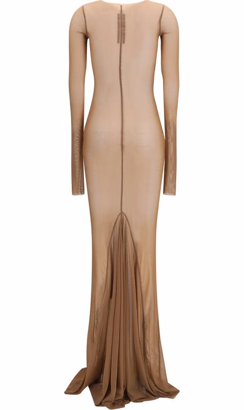 Rick Owens Brown Polyamide Casual Dress