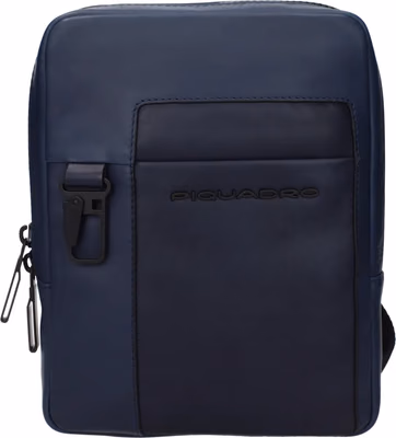 Blue Leather Crossbody Bag