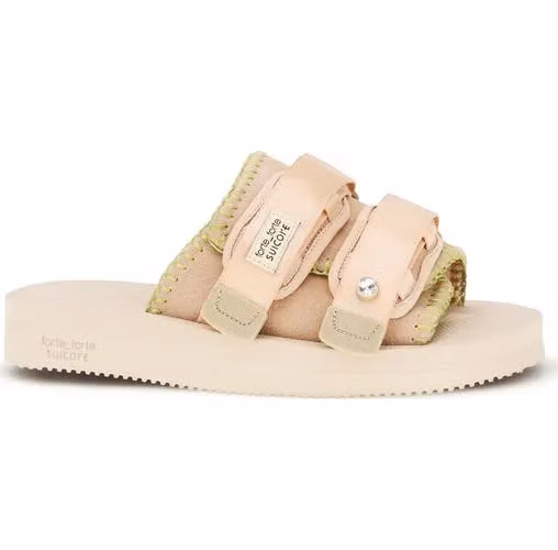 Forte_Forte Multicolor Polyester Strap-On Sandals
