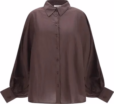 Brown Cotton Shirt