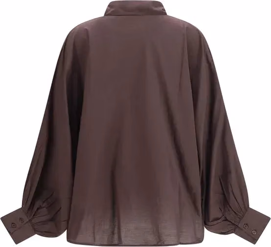 SOSUE Brown Cotton Shirt