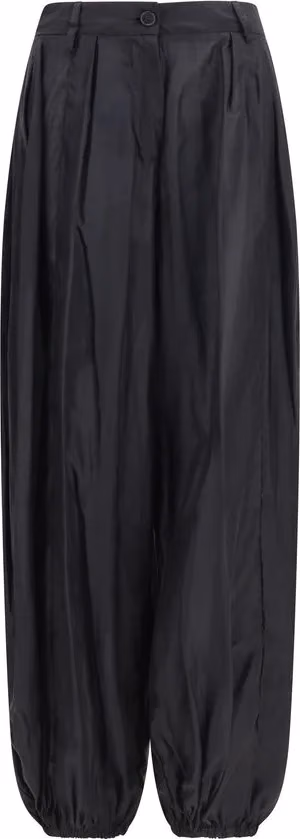 The Latest Black Polyester Casual Pants