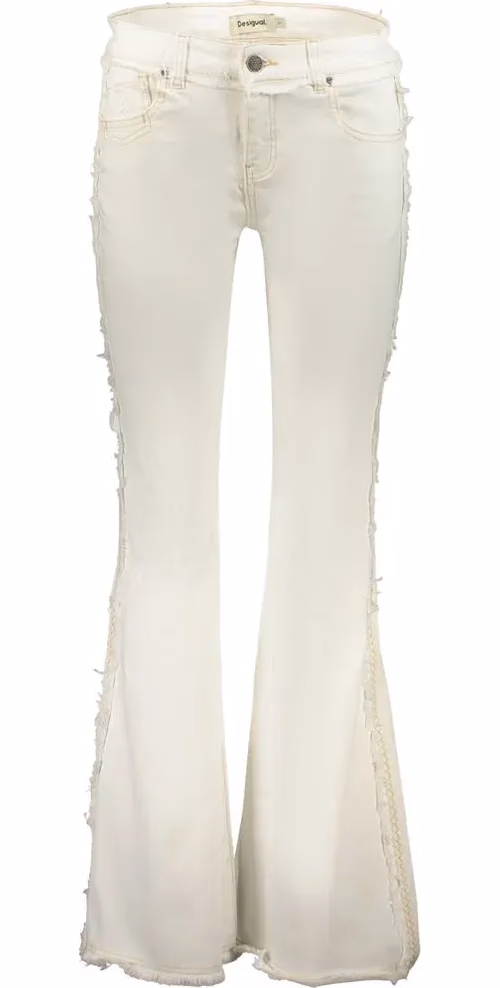 Desigual Bianco Cotton Female Jeans