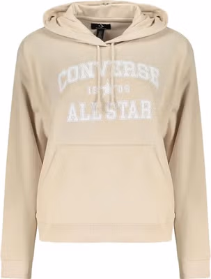 Beige Cotton Women's Hoodie