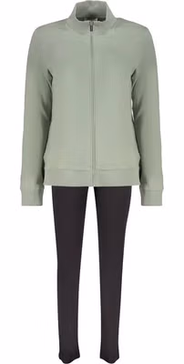 Green Cotton Women Sweatshirt