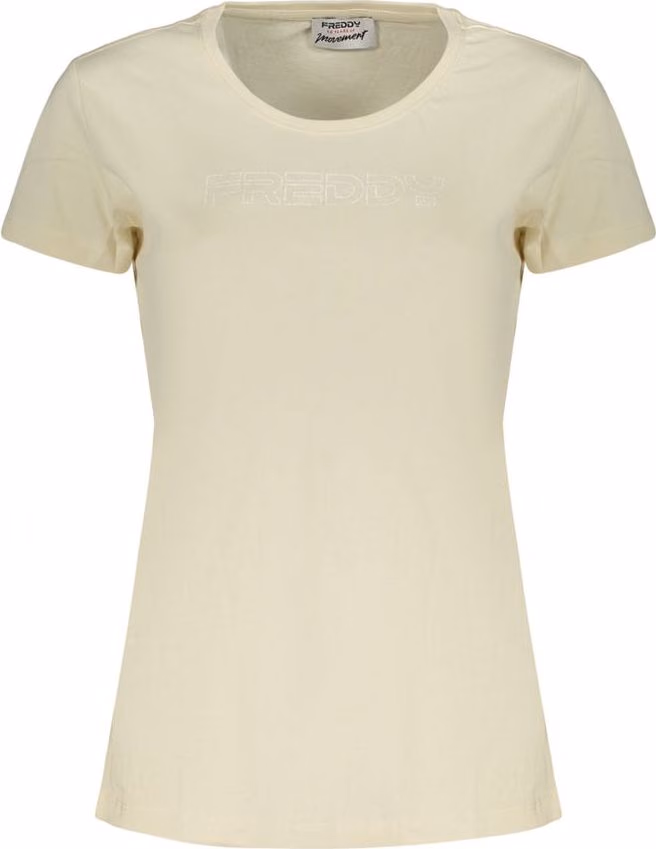 Freddy Beige Cotton Women's T-Shirt