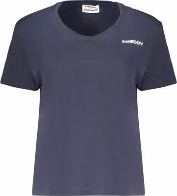 Blue Cotton Women's T-Shirt