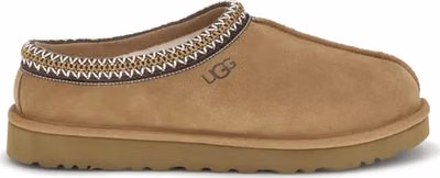 Beige Leather Mules