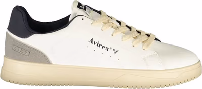 White Polyurethane Men's Sneaker