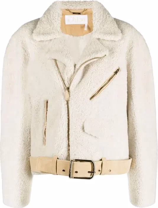 Chloé Beige Polyester Full-Length Jacket