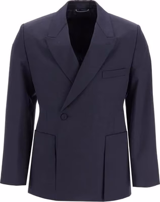 Blue Virgin Wool Blazer