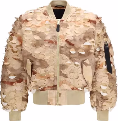 Gold Nylon Bomber