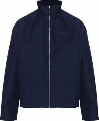 Blue Marabou Full-Length Jacket