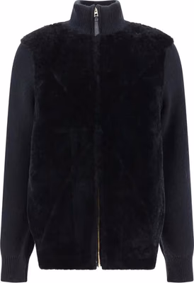 Black Lamb Fur Full-Length Jacket