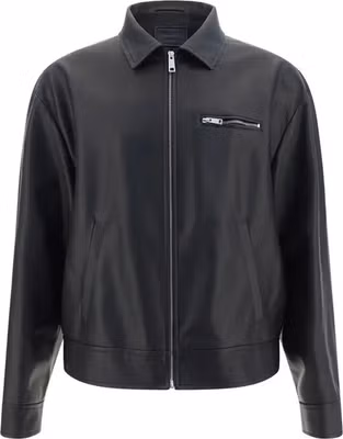 Black Lamb Leather Leather Jacket