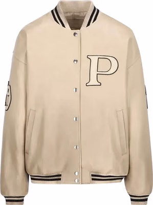 Beige Calfskin Bomber