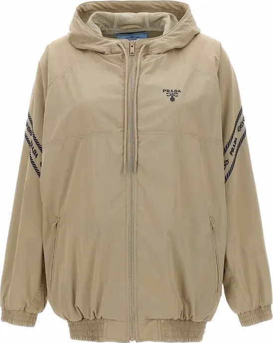 Prada Beige Cotton Full-Length Jacket