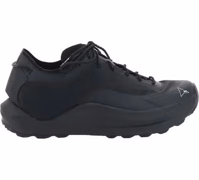 Black Polyester Athletic Sneakers