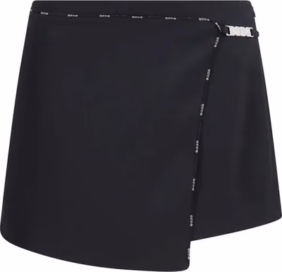 Black Polyester Short And Mini Shorts