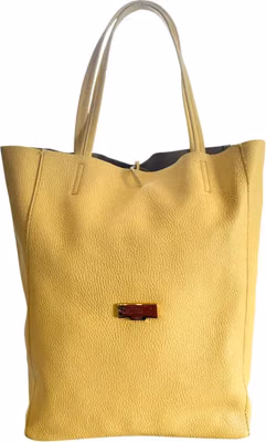 Yellow Leather Women Shoulder Bag