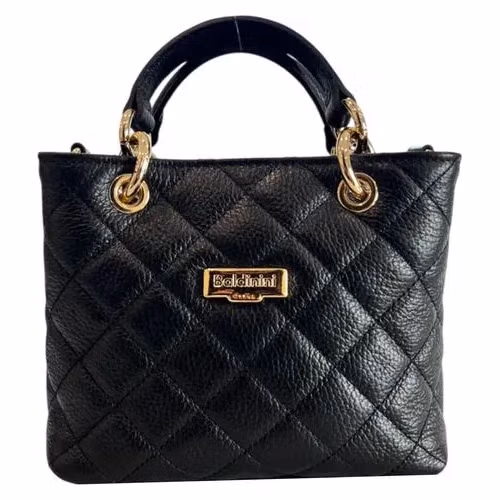 Baldinini Trend Black Leather Women Handbag