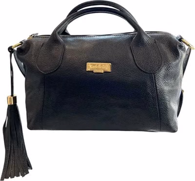 Black Leather Women Handbag