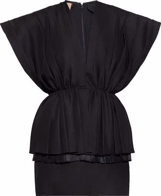 Black Wool Cocktail Dress