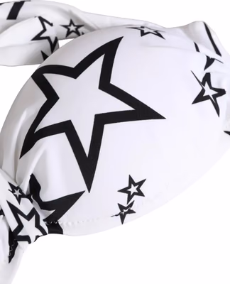 White Millennials Star Padded Bandeau Underwear
