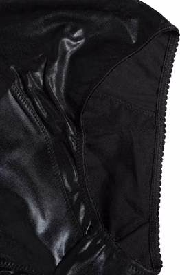 Black High Waisted Slip Girdle Panty Underwear