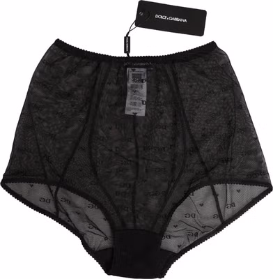 Black Nylon Stretch Slip Girdle Panty Underwear