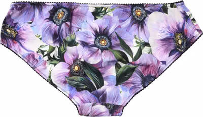 Multicolor Floral Mid Waist Brief Panty Underwear