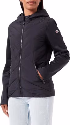 Black Polyester Shell Jacket