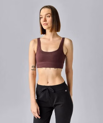Brown Cotton Bra