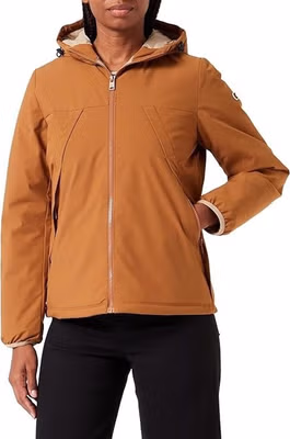 Brown Polyamide Shell Jacket
