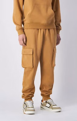 Brown Cotton Joggers (Workout Pants)