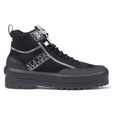 Black Fabric Athletic Sneakers