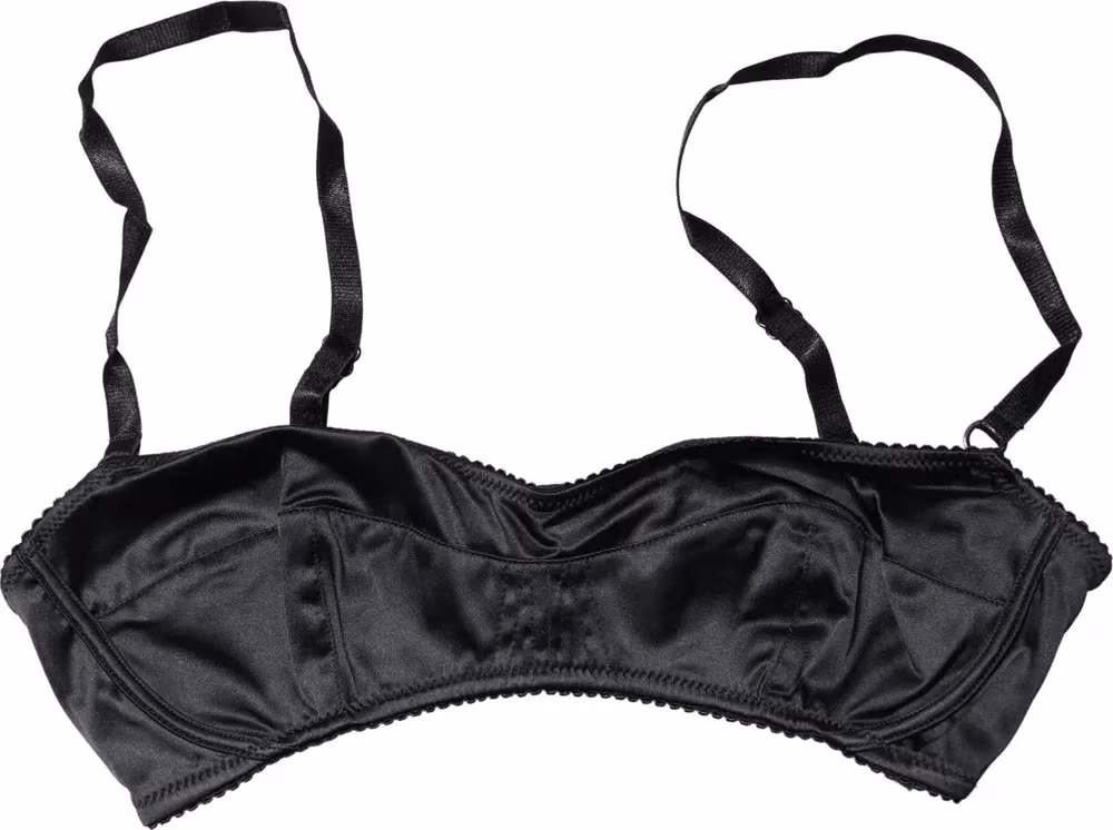 Dolce & Gabbana Black Semi-Pad Underwire Balconette Bra Underwear