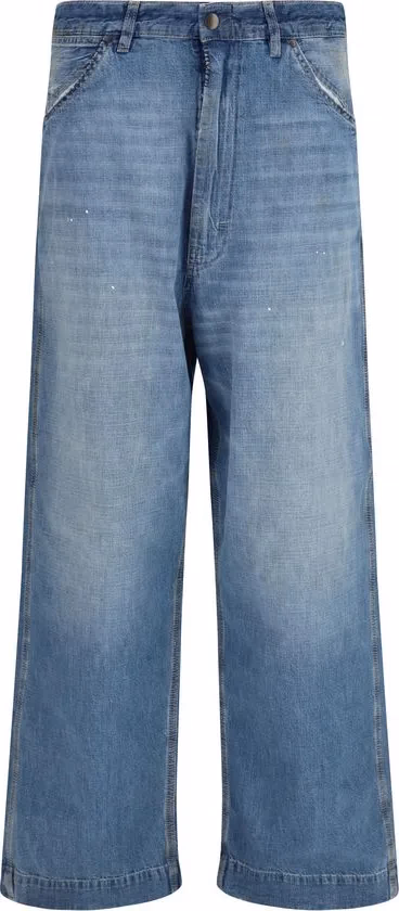 Maison Margiela Blue Cotton Relaxed Fit Jeans