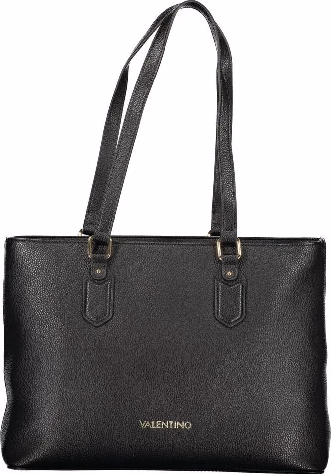 Mario Valentino Nero Poliuretano Womens Bag with Internal Pocket and Phone Spaces