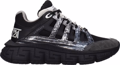 Black Fabric Athletic Sneakers