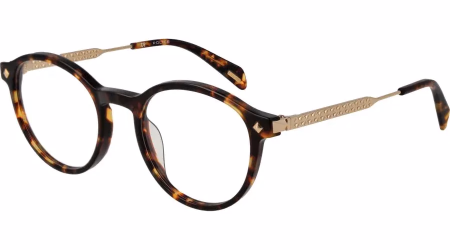 Police Brown Metal Glasses (Frames)