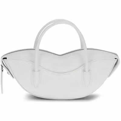 White Calf Leather Bos Taurus Shoulder Bag