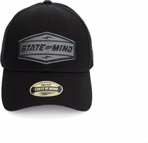 5TATE OF MIND Black Cotton Cap (Baseball Hat)