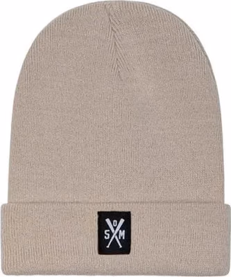Beige Marabou Beanie