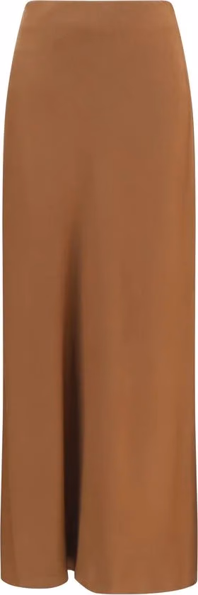 Brunello Cucinelli Brown Acetate Midi Skirt