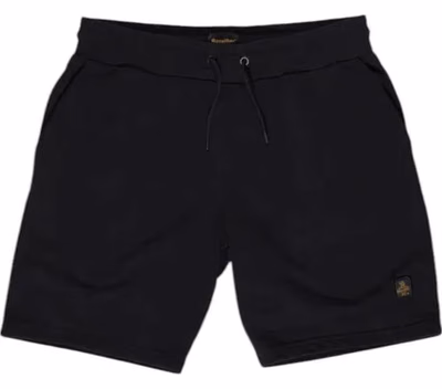 Black Cotton Bermuda Shorts