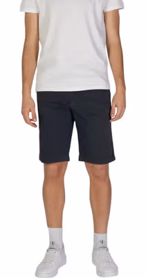Blue Cotton Bermuda Shorts