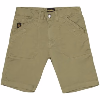 Green Cotton Bermuda Shorts